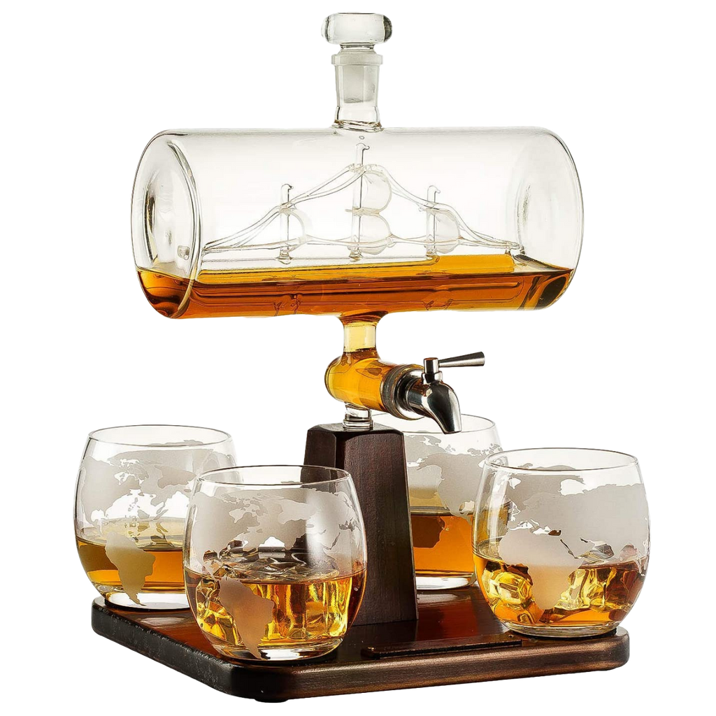 Antique Ship Decanter Set by The Wine Savant-0