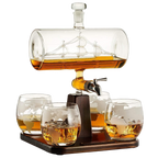 Antique Ship Decanter Set by The Wine Savant-0