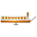 Menorah Decanter Set - Decanter & 8 Piece Shot Glass Set - 34 OZ-0