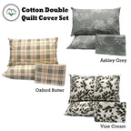 NNEDSZ Pure Cotton Ashley Quilt Cover Set Double-2