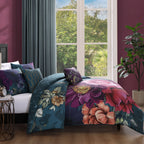 Bebejan Vibrant Flora 5 Piece Reversible Comforter Set