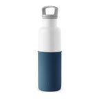 White-Navy Blue 20 Oz