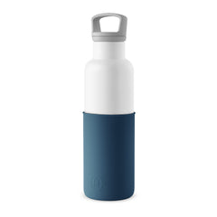White-Navy Blue 20 Oz