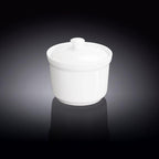 White 4" inch | 10 Cm 8 Fl Oz | 250 Ml Soup Cup With Lid-2
