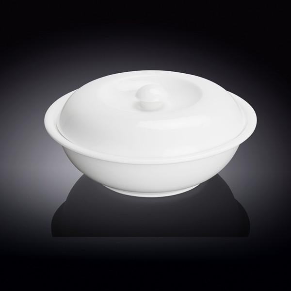 Large White 10" inch | Bowl With Lid 57 Oz |-1