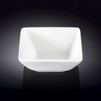 Set Of 6 White Square Snack / Sauce Dish 4.75" inch X 4.5" inch X 2.5" inch |11 Fl Oz-1