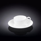 White 3 Oz | 100 Ml Coffee Cup & Saucer-2