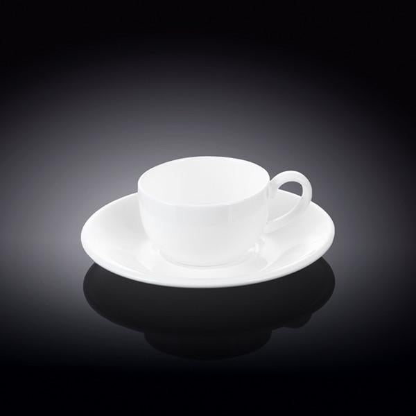 White 3 Oz | 100 Ml Coffee Cup & Saucer-2