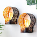Set of 2-7"H Wall Sconce Battery Operated Lamps-0