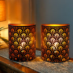 Set of 2-8''H Wall Sconce Lighting Lamps(Flabellum)