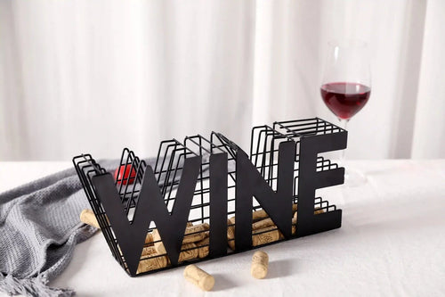 13.5" Length Wine Cork holder Metal Craft Wine Cork Storage-0