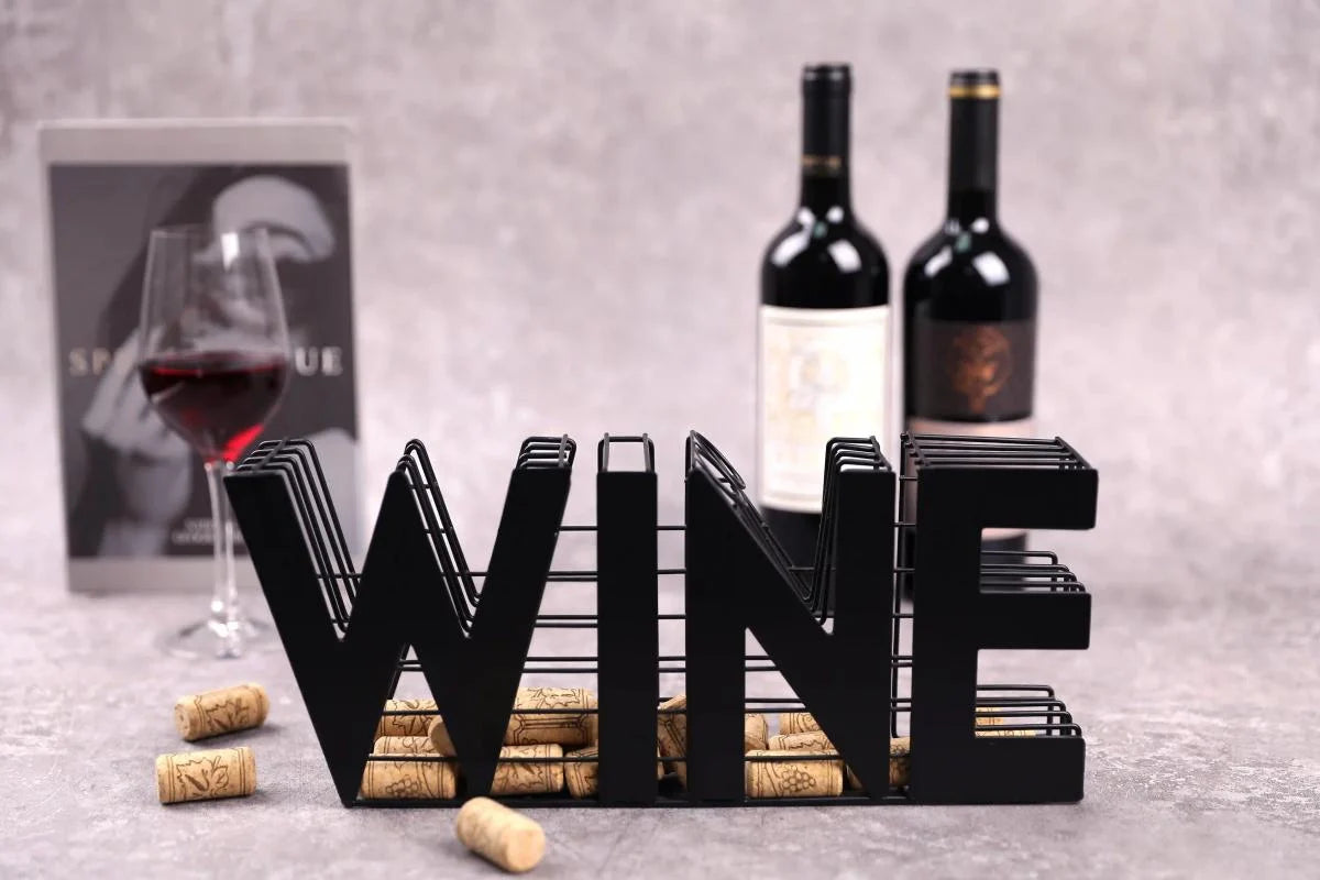 13.5" Length Wine Cork holder Metal Craft Wine Cork Storage-2