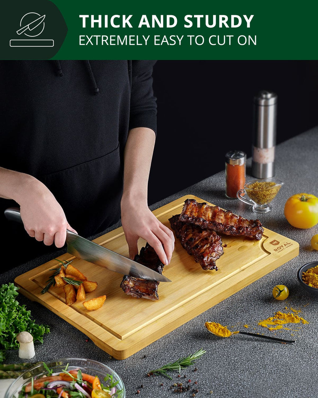 Cutting Board XL, 18”x12”-4