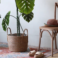 Handwoven Seagrass Basket for Plants (Shipping fees may apply)