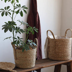 Handwoven Seagrass Basket for Plants (Shipping fees may apply)