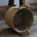 Handwoven Seagrass Basket for Plants (Shipping fees may apply)-4