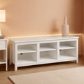 Jensen 65 Inch White Entertainment Center With TV Stand-0