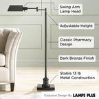 Dark Bronze Farmhouse Adjustable Floor Lamp 54Inch-2
