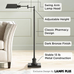 Dark Bronze Farmhouse Adjustable Floor Lamp 54Inch-2