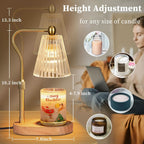Candle Warmer Lamp Featuring Timer Dimmer Adjustable