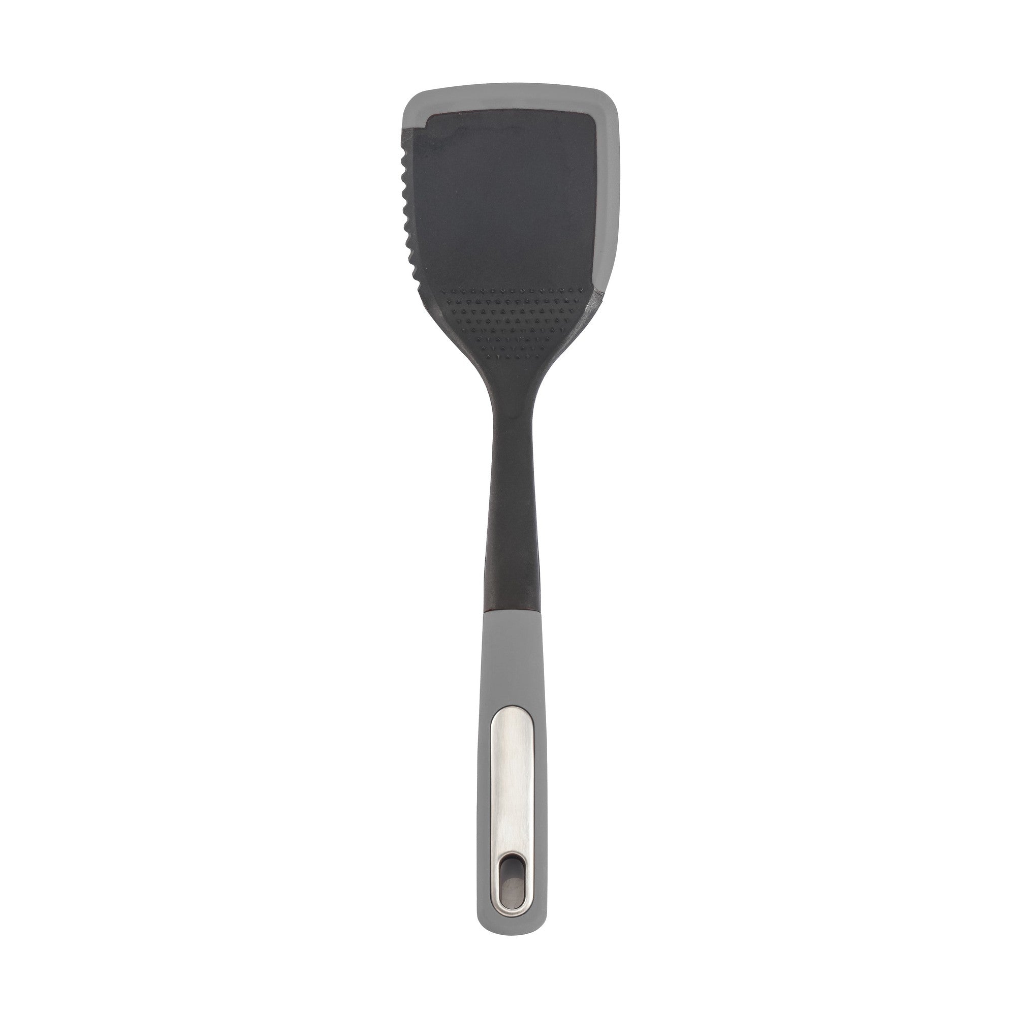 Silicone Scratch and Heat Resistance Edge Solid Turner, Grey-1
