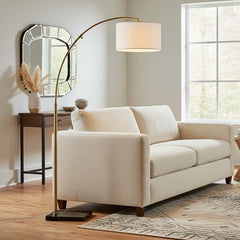 Arc Floor Lamp Professional Grade Tall Gold Brass Finish-1