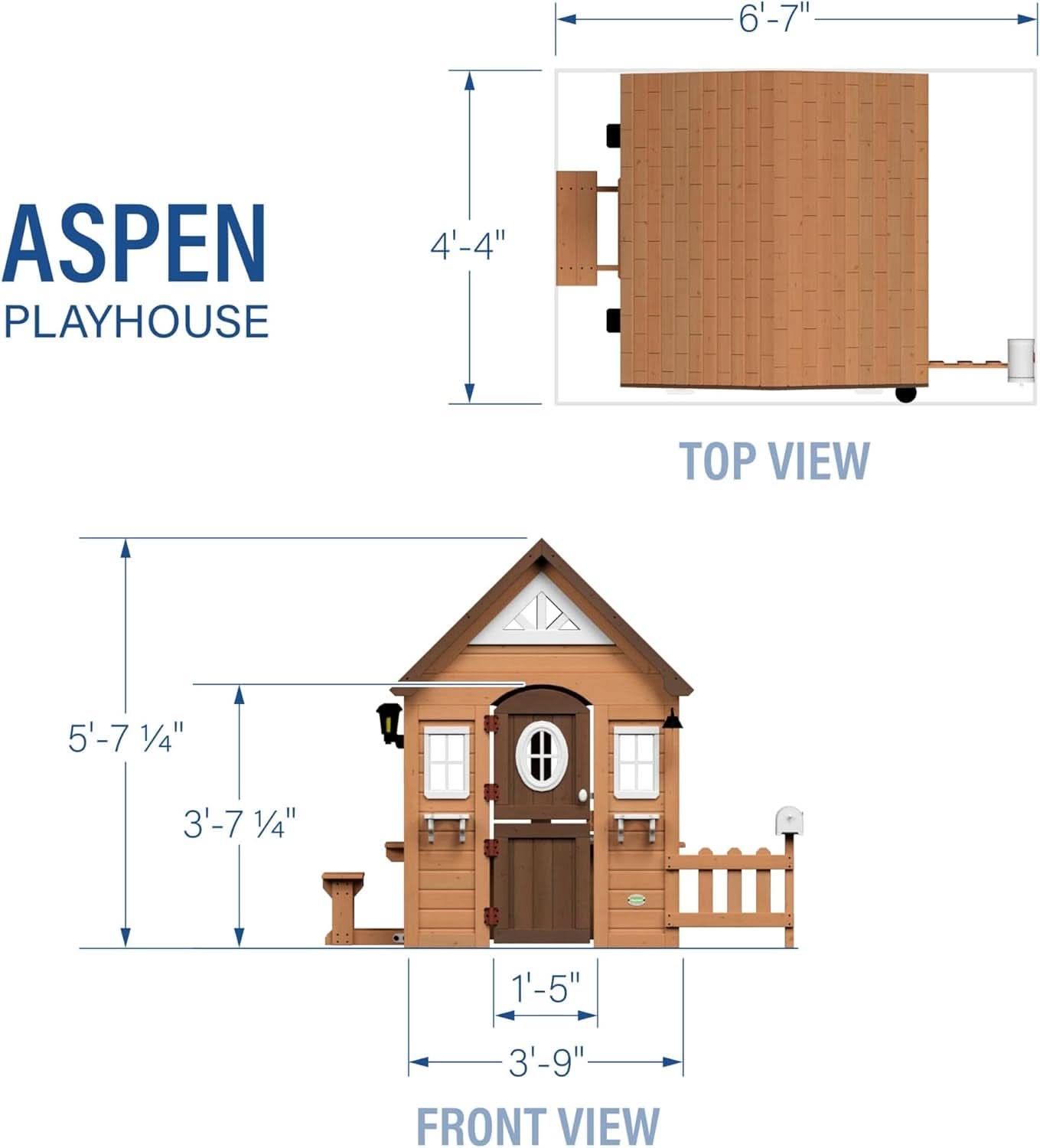 Cedar Wood Kids Outdoor Playhouse Kitchen Accessories-2