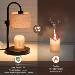 Dimmable Candle Warmer Lamp With Timer Bedroom Decor
