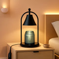 Charcoal Black Candle Warmer Lamp Vintage With Timer-0