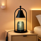 Charcoal Black Candle Warmer Lamp Vintage With Timer-0