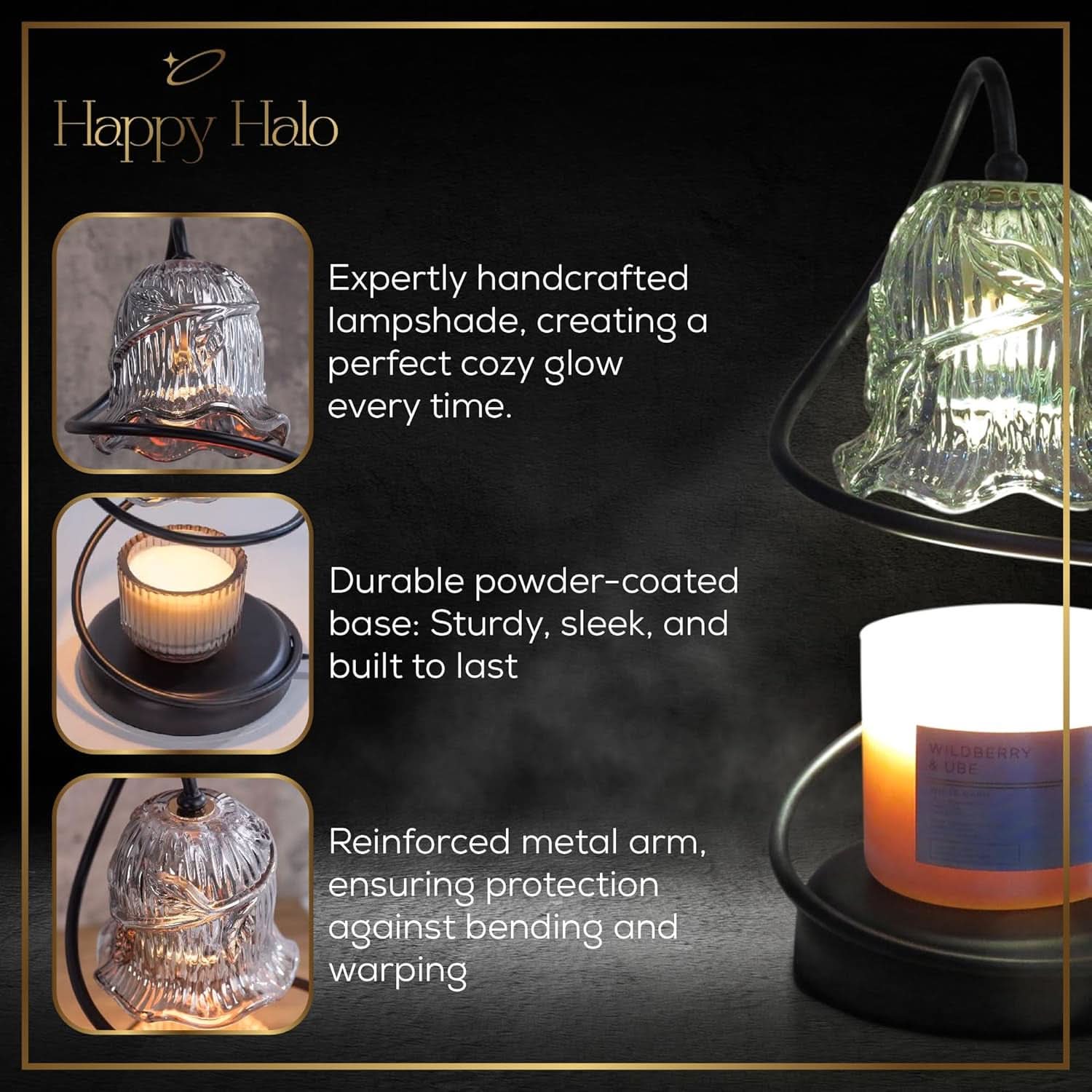 Candle Warmer Lamp With Integrated Wireless Remote
