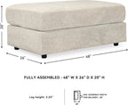 Soletren Oversized Ottoman Off White Modern Furniture-2