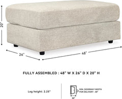 Soletren Oversized Ottoman Off White Modern Furniture-2