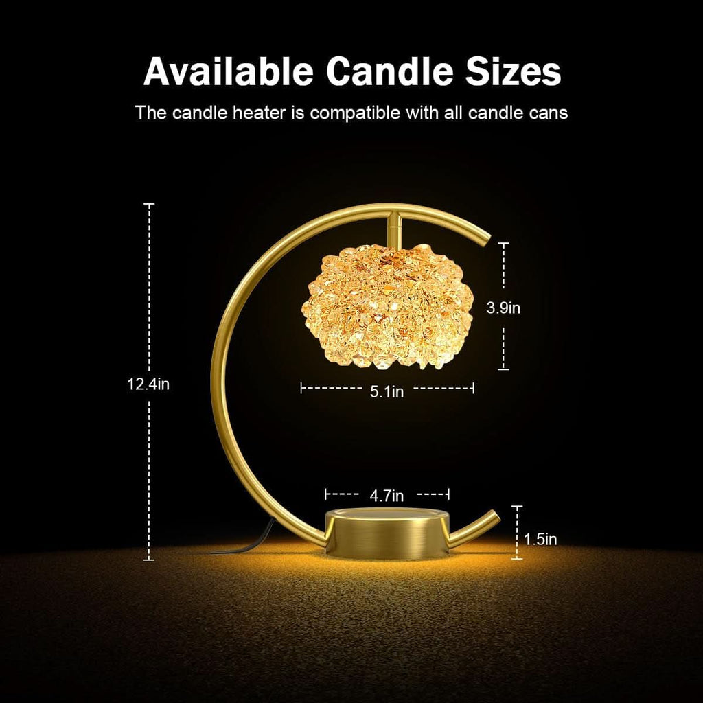 Bronze Hand crafted Candle Warmer Lamp Adjustable Timer