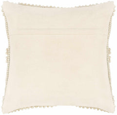 Ivory Geometric Textured Throw Pillow - Clearance