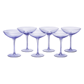 Lavender Champagne Coupes 12oz Set of 6-0