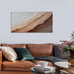 Hand Painted Textured Wave Landscape Painting 24x48-3