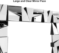 Oversized Full Length Floor Mirror Silver 31.5x63 Inches-3