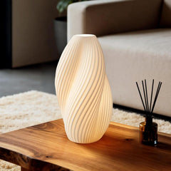 11.9 Inches Translucent Ceramic Table Lamp Dimmable-3