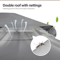 Outdoor Gazebo 10x13 With Mosquito Netting Weatherproof-3