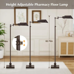 Bronze Height Adjustable Color Temperature Floor Lamp-3