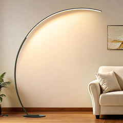 Dimmable LED Ultra Architectural Arc Floor Lamp Remote-0