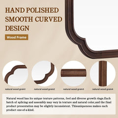 Walnut Hand crafted Wall Mirror 71x24 Rustic Framing-2