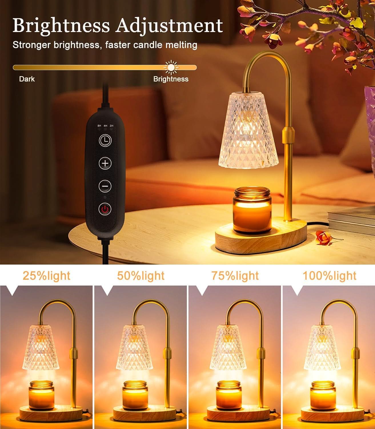 Environmentally Friendly Glass Candle Warmer Timer