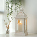 19'' High Decorative Hanging Lantern (Cream)-0