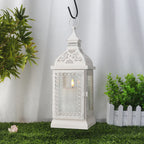 19'' High Decorative Hanging Lantern (Cream)-1