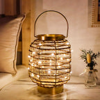 7.7 "H Metal Cage LED Cordless Lamp Battery Operated-1