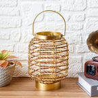 7.7 "H Metal Cage LED Cordless Lamp Battery Operated-0