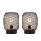 Set of 2 Tall Battery Powered Outdoor Table Lamp-4
