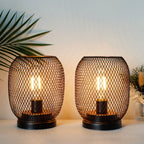 Set of 2 Tall Battery Powered Outdoor Table Lamp-1